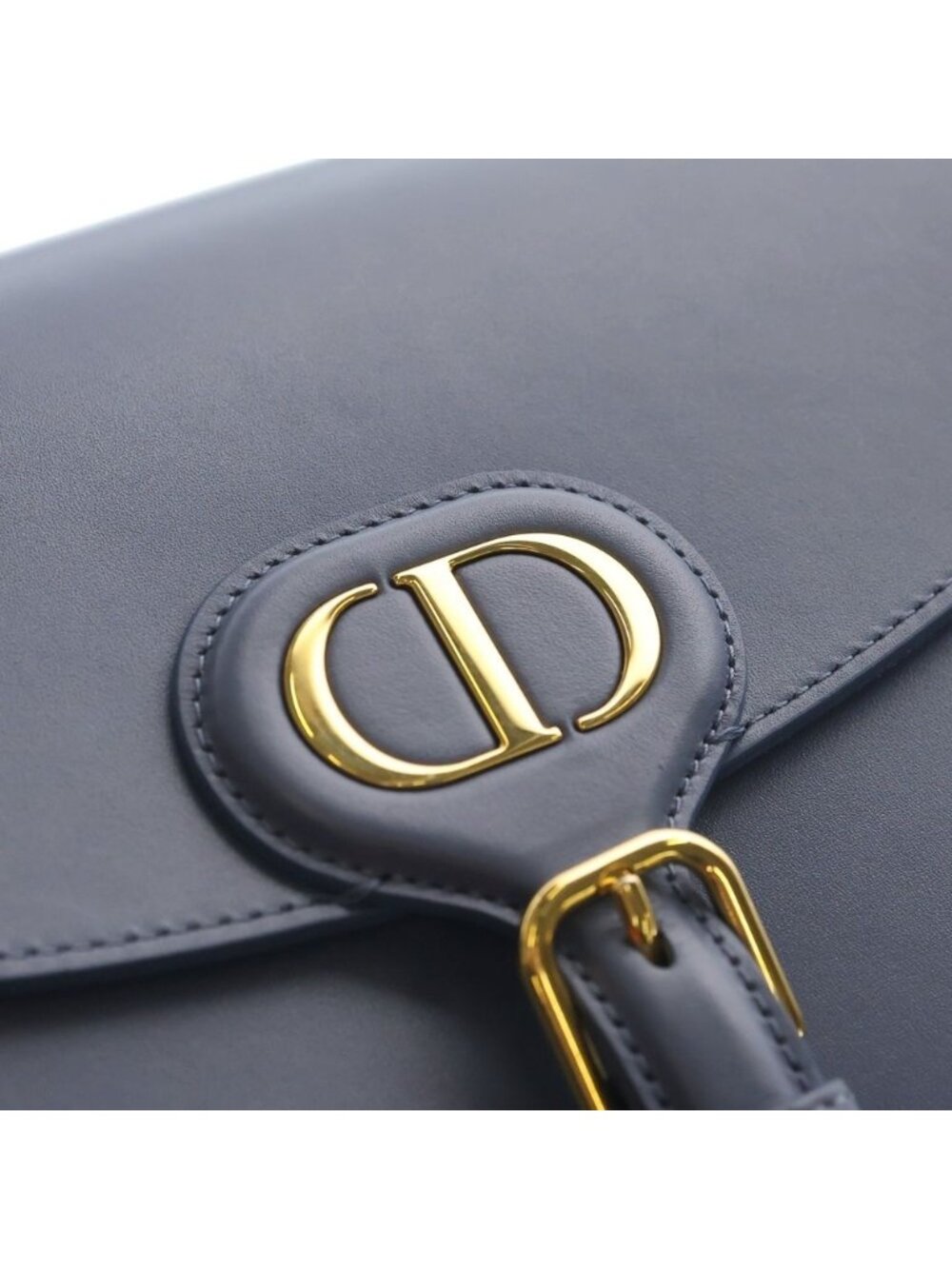 Dior Bobbi Mini Shoulder Bag Light Blue Leather Gold - Picture 5 of 6